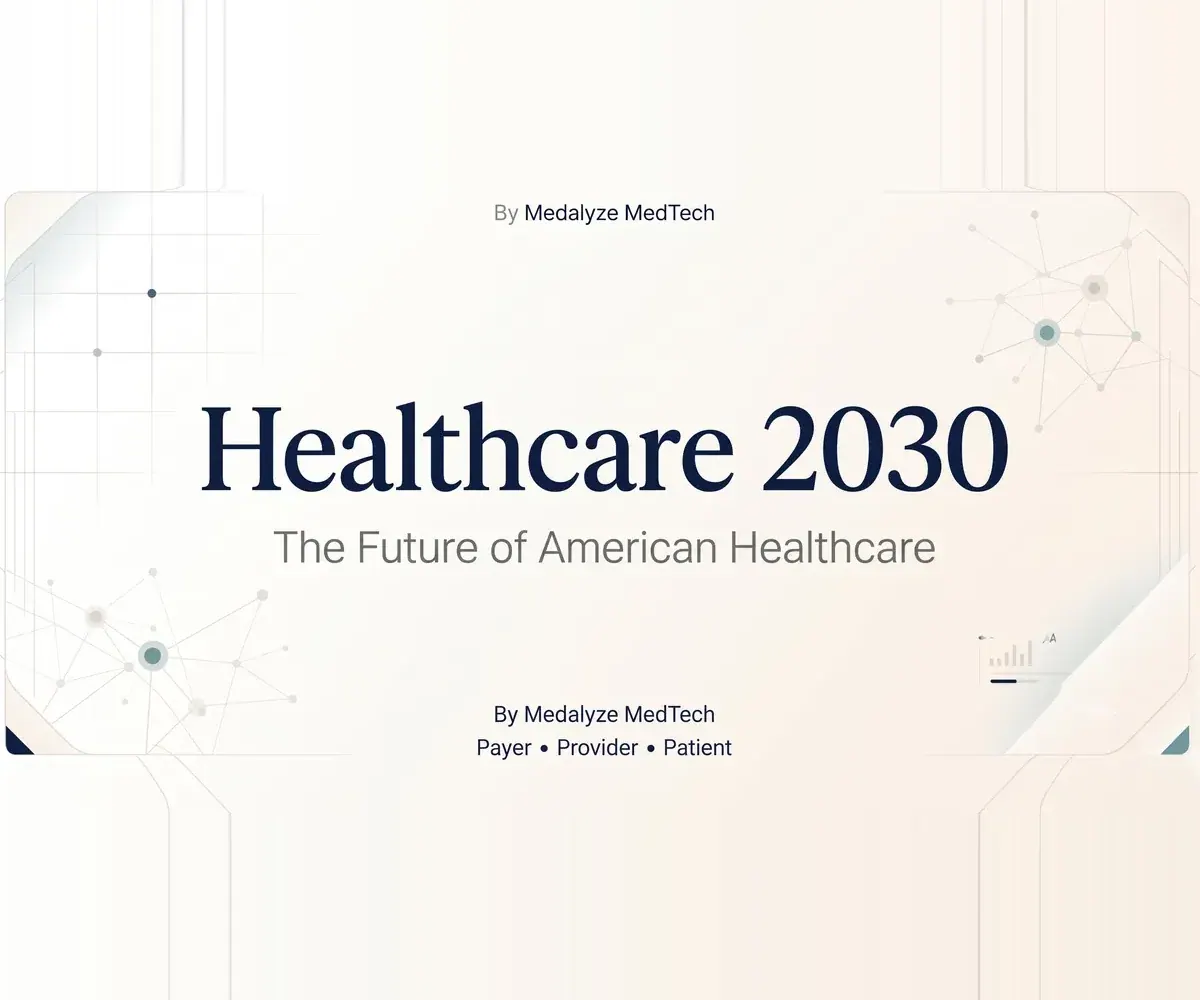 Healthcare 2030 newsletter banner by Medalyze Medtech: The Future of American Healthcare
